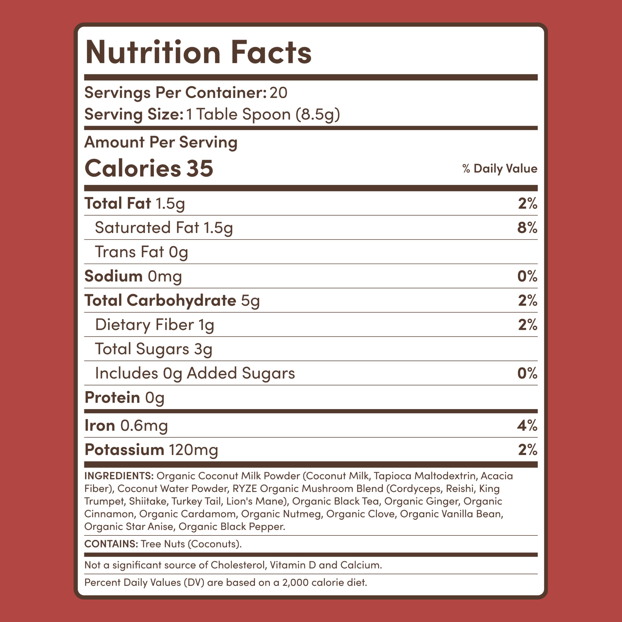 Mushroom Chai (20 Servings) - Functional Coffee