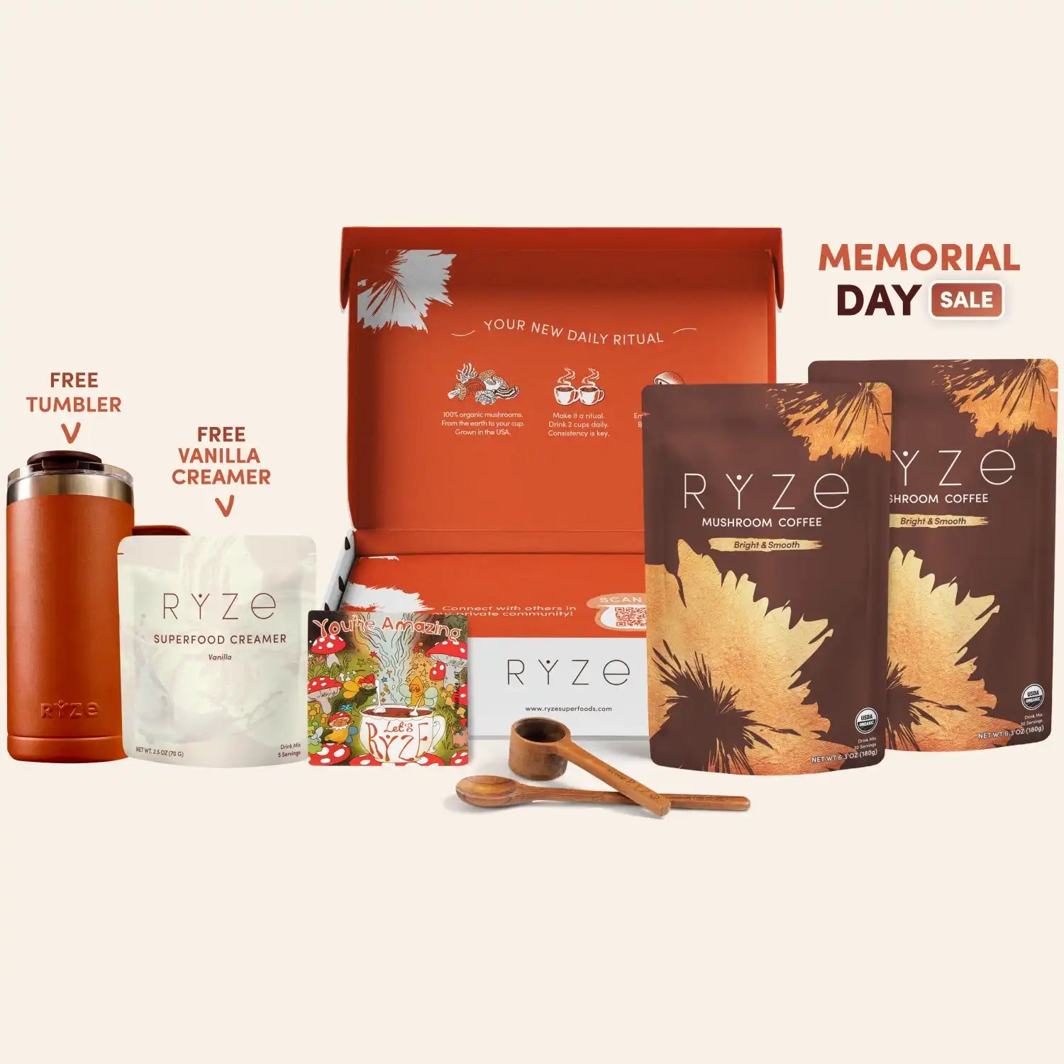 Mushroom Coffee Starter Kit (60 servings) - Coffee Alternative