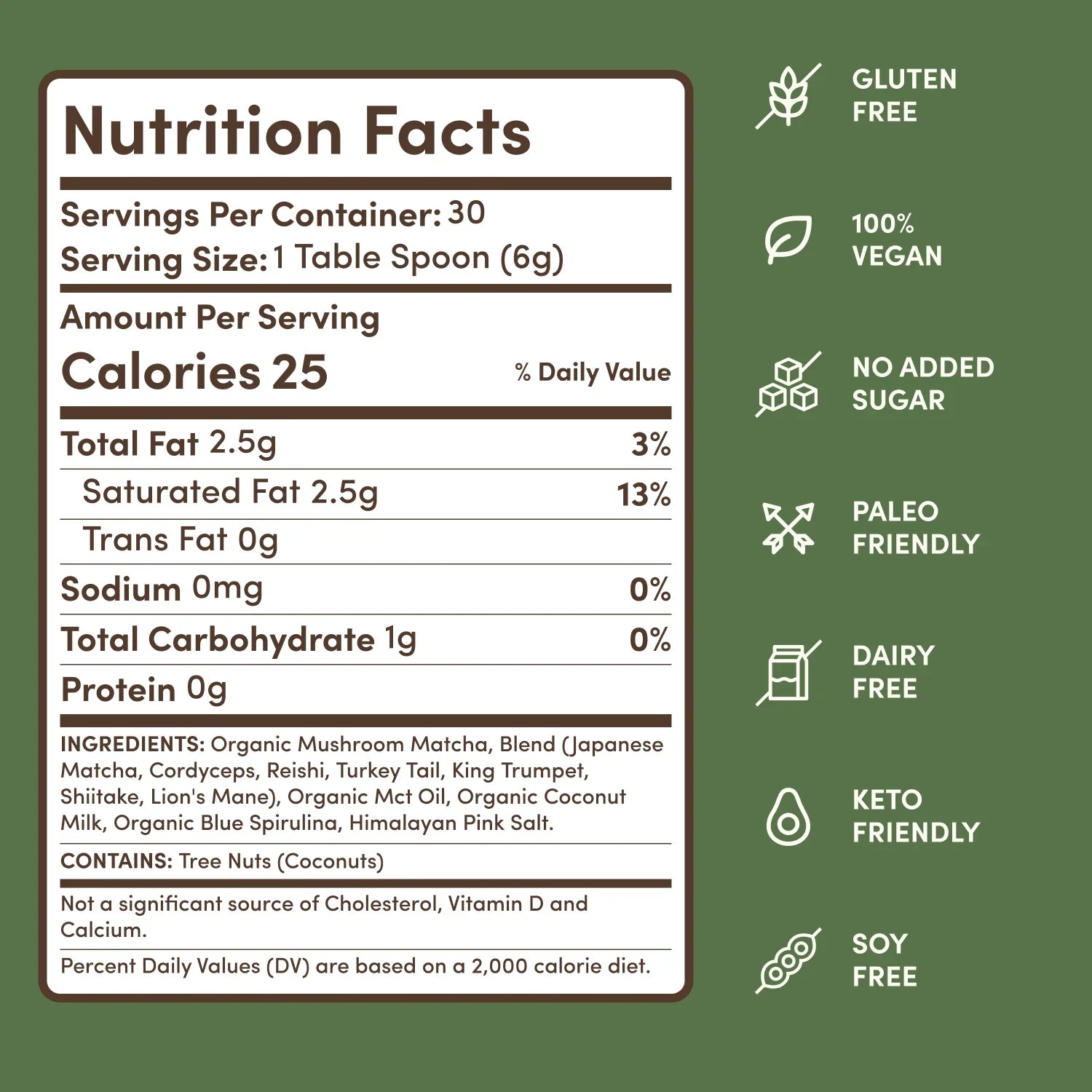 Mushroom Matcha (30 Servings) - Gentle Energy