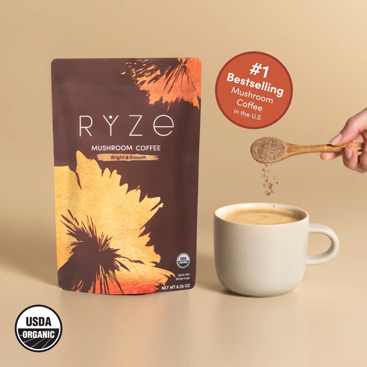 Mushroom Coffee (30 Servings) - Gut Support