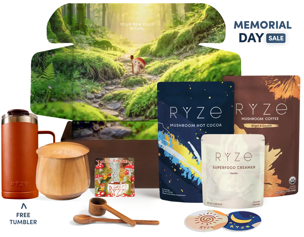 RYZE Ritual Set (Cocoa + Coffee) - Superfood Blend